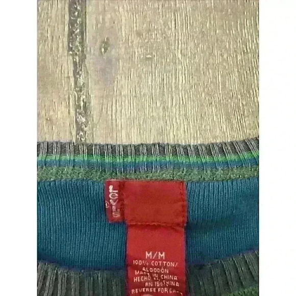 Levi's Mens Medium Multi Color Long Sleeve Casual Sweater - Picture 4 of 8